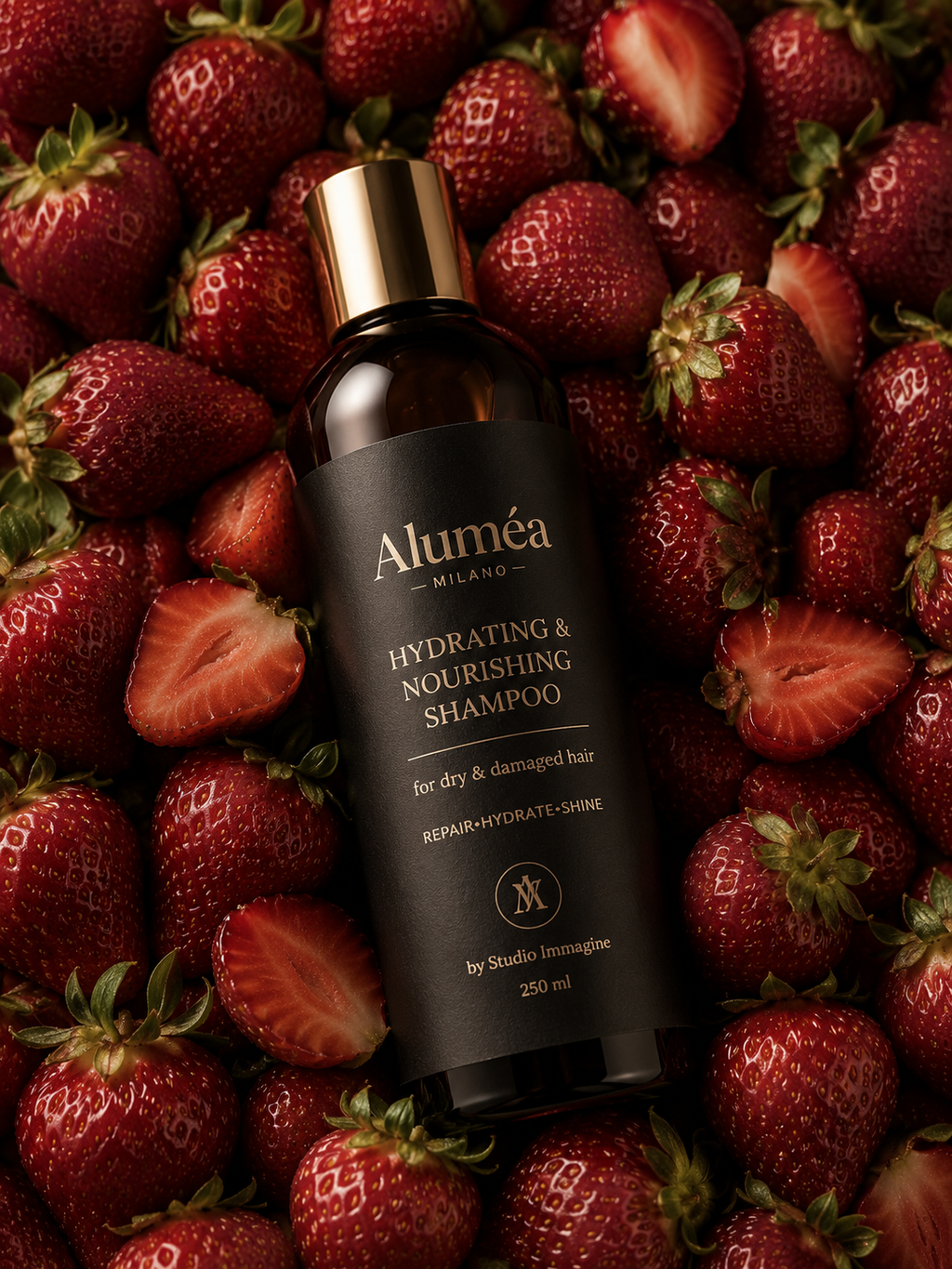 Aluméa Milano – Shampoo idratante e nutriente 250ml su letto di fragole