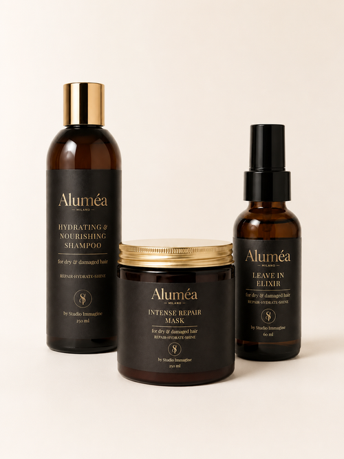 Aluméa Linea Milano – Cofanetto Shampoo + Maschera + Elixir Leave-in